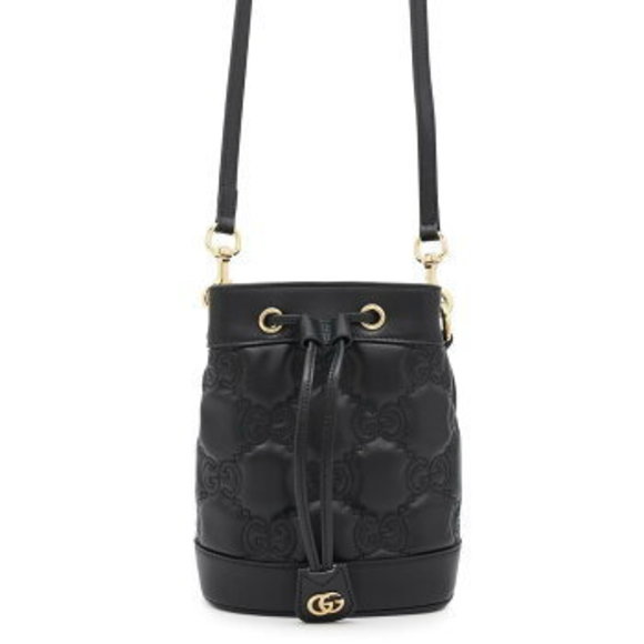Gucci GG Matelasse Leather Shoulder Bag Black - Picture 1 of 8